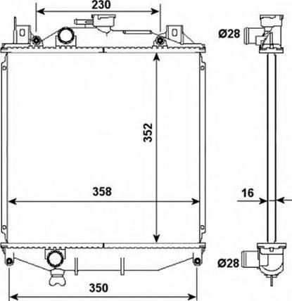 TYC 735-0032 - Radiator, racire motor aaoparts.ro