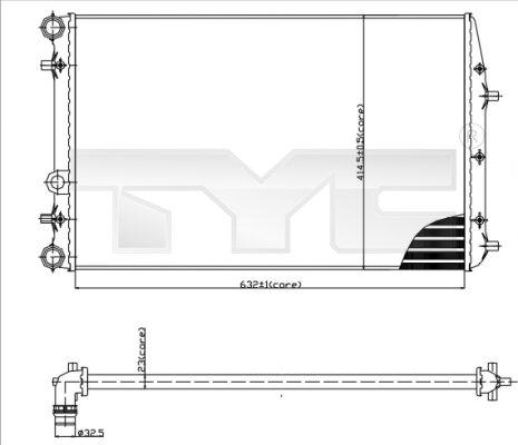 TYC 737-0041 - Radiator, racire motor aaoparts.ro