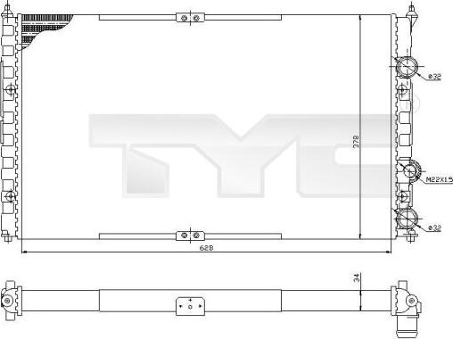 TYC 737-0057 - Radiator, racire motor aaoparts.ro