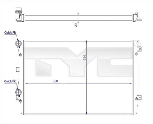 TYC 737-0072-R - Radiator, racire motor aaoparts.ro