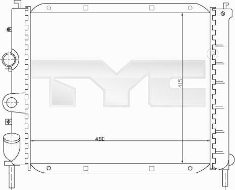 TYC 728-0008-R - Radiator, racire motor aaoparts.ro