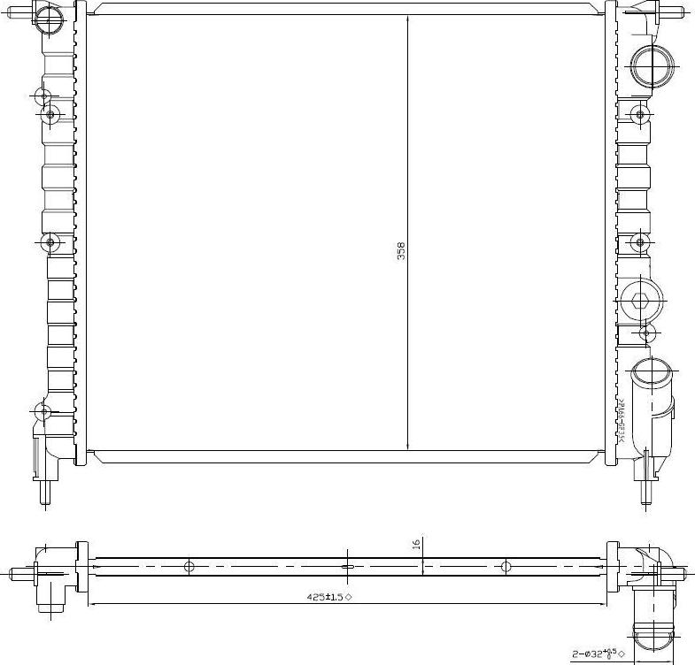 TYC 728-0031 - Radiator, racire motor aaoparts.ro