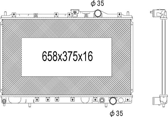 TYC 723-1001 - Radiator, racire motor aaoparts.ro