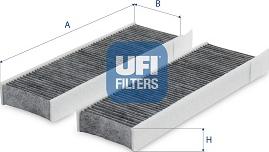 UFI 54.469.00 - Filtru, aer habitaclu aaoparts.ro