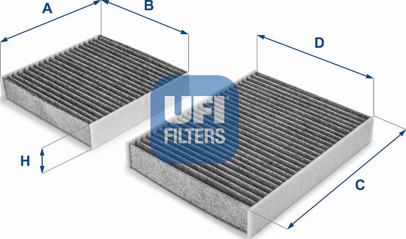 UFI 54.164.00 - Filtru, aer habitaclu aaoparts.ro