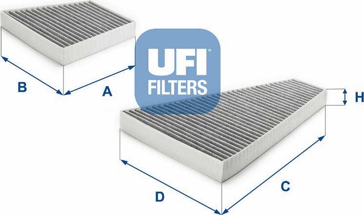 UFI 54.302.00 - Filtru, aer habitaclu aaoparts.ro