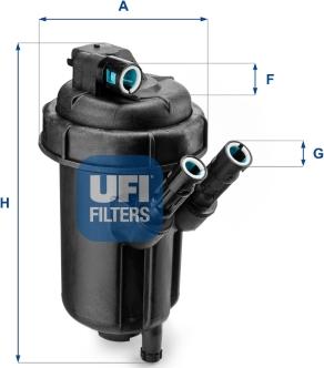 UFI 55.116.00 - Filtru combustibil aaoparts.ro