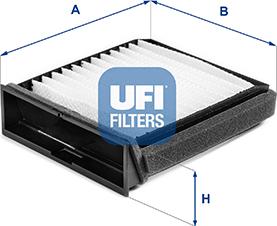 UFI 53.404.00 - Filtru, aer habitaclu aaoparts.ro