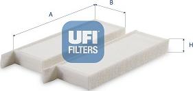 UFI 53.587.00 - Filtru, aer habitaclu aaoparts.ro