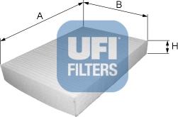 UFI 53.019.00 - Filtru, aer habitaclu aaoparts.ro
