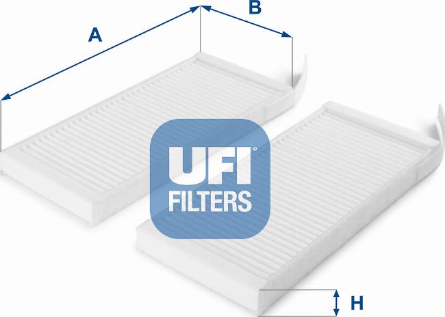 UFI 53.164.00 - Filtru, aer habitaclu aaoparts.ro