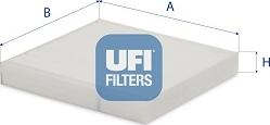UFI 53.160.00 - Filtru, aer habitaclu aaoparts.ro