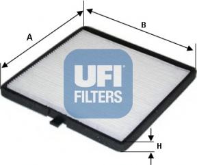 UFI 53.126.00 - Filtru, aer habitaclu aaoparts.ro