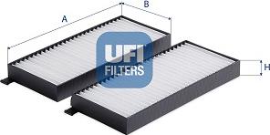 UFI 53.398.00 - Filtru, aer habitaclu aaoparts.ro