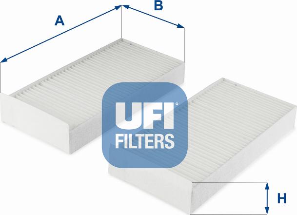 UFI 53.332.00 - Filtru, aer habitaclu aaoparts.ro