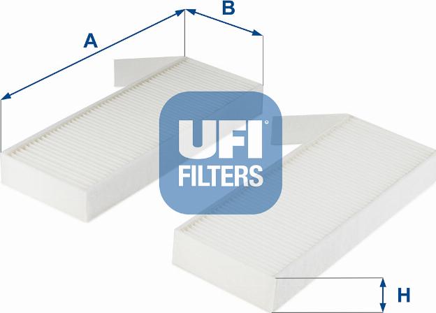 UFI 53.277.00 - Filtru, aer habitaclu aaoparts.ro
