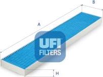 UFI 34.413.00 - Filtru, aer habitaclu aaoparts.ro