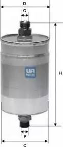 UFI 31.578.00 - Filtru combustibil aaoparts.ro