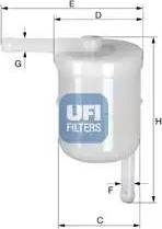 UFI 31.003.00 - Filtru combustibil aaoparts.ro
