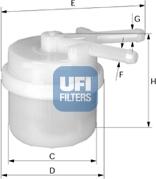 UFI 31.024.00 - Filtru combustibil aaoparts.ro