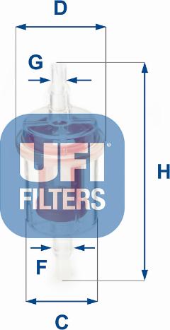 UFI 31.027.00 - Filtru combustibil aaoparts.ro