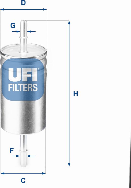 UFI 31.842.00 - Filtru combustibil aaoparts.ro
