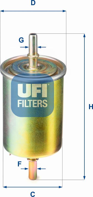 UFI 31.850.00 - Filtru combustibil aaoparts.ro