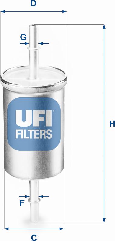 UFI 31.769.00 - Filtru combustibil aaoparts.ro