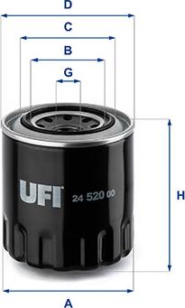 UFI 24.520.00 - Filtru combustibil aaoparts.ro