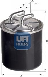 UFI 24.126.00 - Filtru combustibil aaoparts.ro