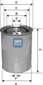 UFI 24.339.00 - Filtru combustibil aaoparts.ro