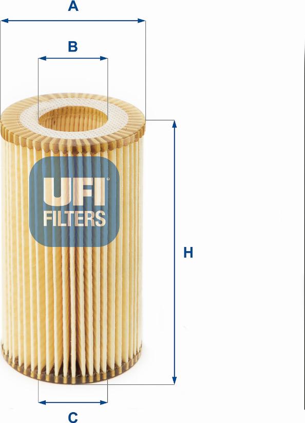 UFI 25.002.00 - Filtru ulei aaoparts.ro