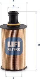 UFI 25.290.00 - Filtru ulei aaoparts.ro