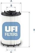 UFI 25.259.00 - Filtru ulei aaoparts.ro