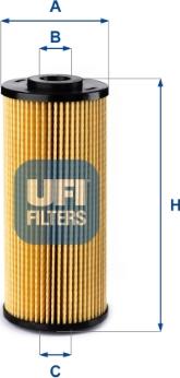 UFI 25.218.00 - Filtru ulei aaoparts.ro
