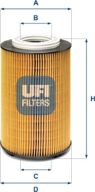 UFI 25.235.00 - Filtru ulei aaoparts.ro