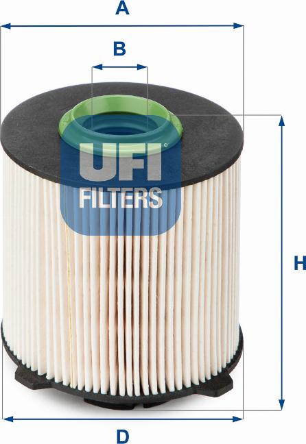 UFI 26.058.00 - Filtru combustibil aaoparts.ro