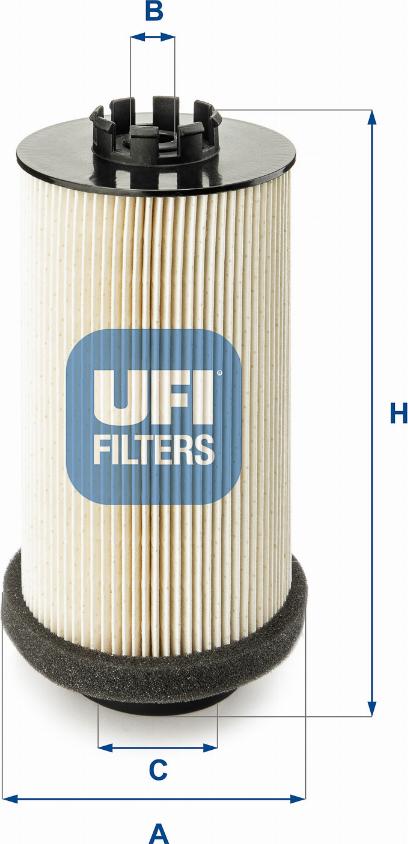 UFI 26.001.00 - Filtru combustibil aaoparts.ro