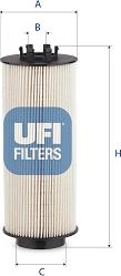 UFI 26.146.00 - Filtru combustibil aaoparts.ro