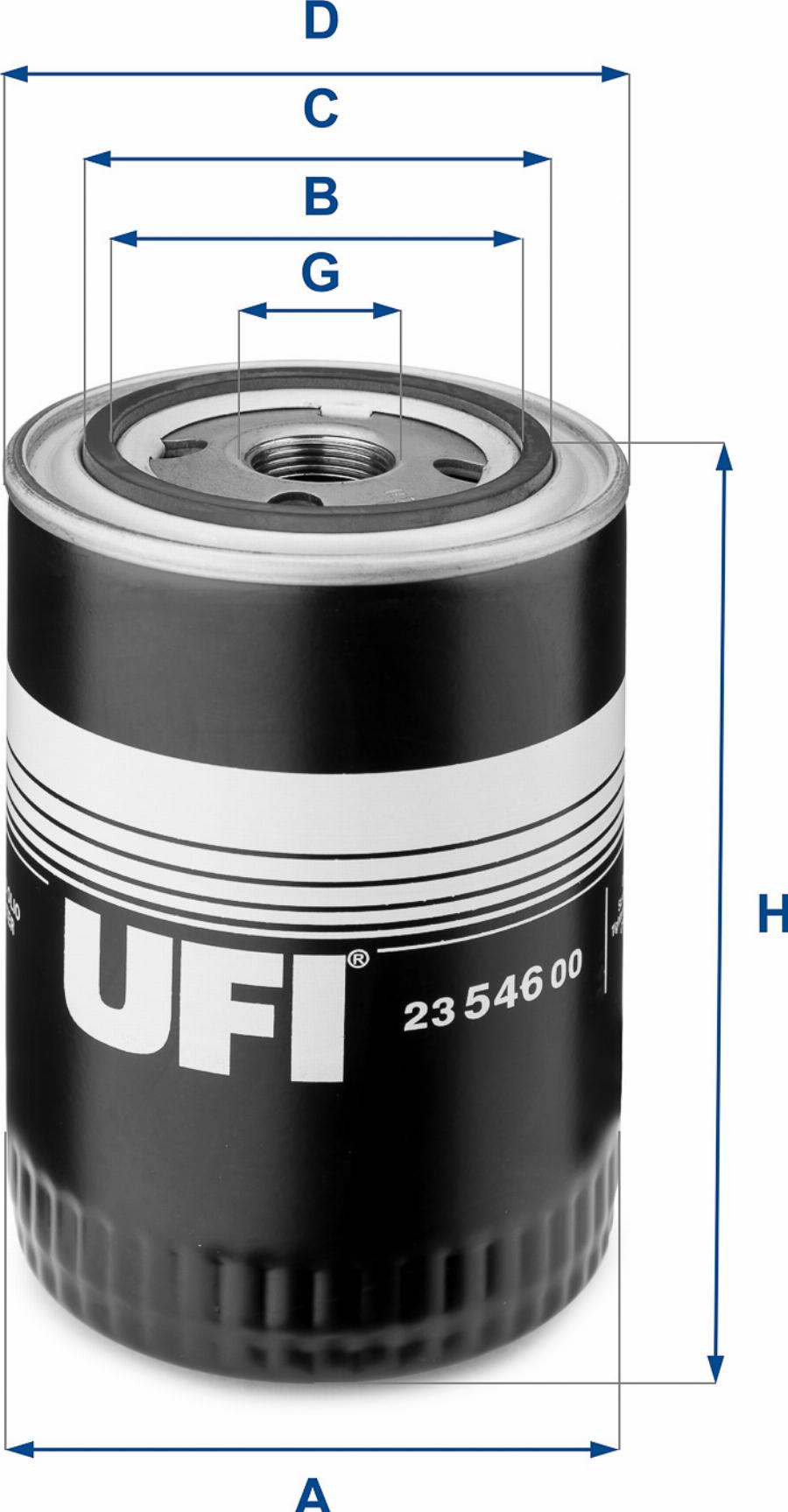 UFI 23.546.00 - Filtru ulei aaoparts.ro