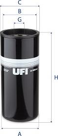 UFI 23.503.00 - Filtru ulei aaoparts.ro
