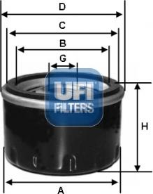UFI 23.687.00 - Filtru ulei aaoparts.ro