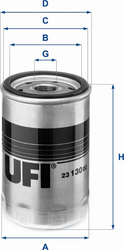 UFI 23.130.02 - Filtru ulei aaoparts.ro