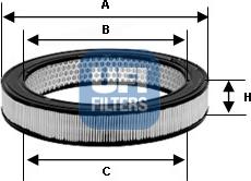 UFI 27.762.00 - Filtru aer aaoparts.ro