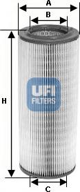 UFI 27.268.00 - Filtru aer aaoparts.ro