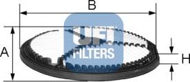 UFI 27.274.00 - Filtru aer aaoparts.ro
