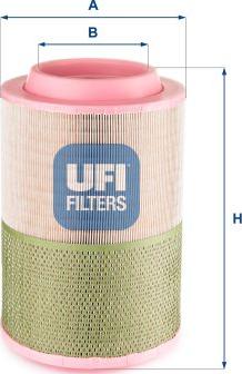 UFI 27.D64.00 - Filtru aer aaoparts.ro