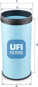 UFI 27.F19.00 - Filtru aer aaoparts.ro