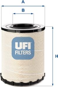 UFI 27.F13.00 - Filtru aer aaoparts.ro