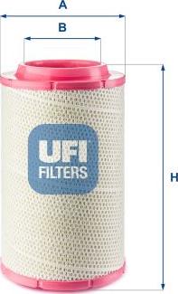 UFI 27.F25.00 - Filtru aer aaoparts.ro